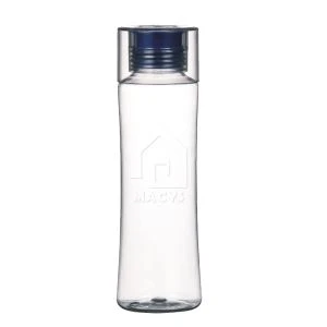 650 ml plastová fľaša s tenkou vodou s kremíkovým výlevkou a čírym vrchným viečkom