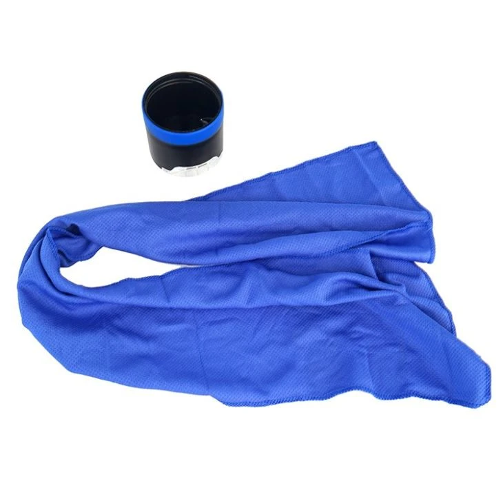 Water Bottle With A Towel And Cell Phone Holder